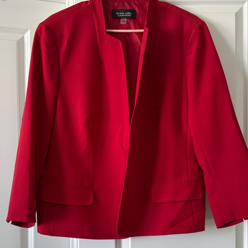 Black Label Women's Vibrant Red Blazer